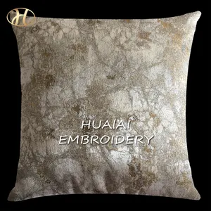 18"*18"/20"*20" Beautiful New Designs Jacquard metallic Damask with zipped Cushion Cover Pillow Case For Home decor