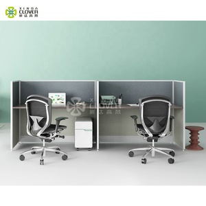 Hiện Đại <span class=keywords><strong>Modular</strong></span> Nội Thất Văn Phòng Nhân Viên Bàn Tủ Văn Phòng Trạm Làm Việc Với Phân Vùng - Product Image 3