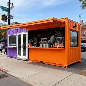 Bar-restaurant mobile en conteneur maritime préfabriqué, kiosque de café en conteneur maritime avec cuisine à vendre - Product Image 4