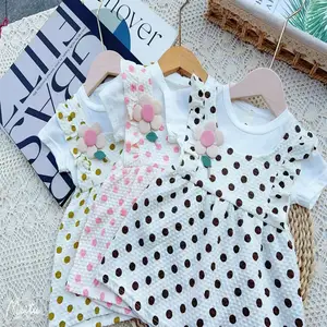 1.98 Đô La Mô Hình Caf048 Ăn Mặc lứa tuổi 2-5 Năm Công Chúa Hoa Bé Bên Mùa Hè Cô Gái Dresses Với Các Bản In Khác Nhau