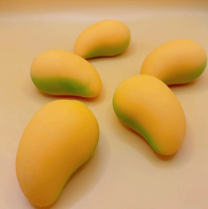 Toysrunner Anti-stress Decompression Stress Relief Pu <b>Material</b> Fruits Shape Fidget Toy Squeeze Mango Unisex for 14 Years & up - Product Image 3