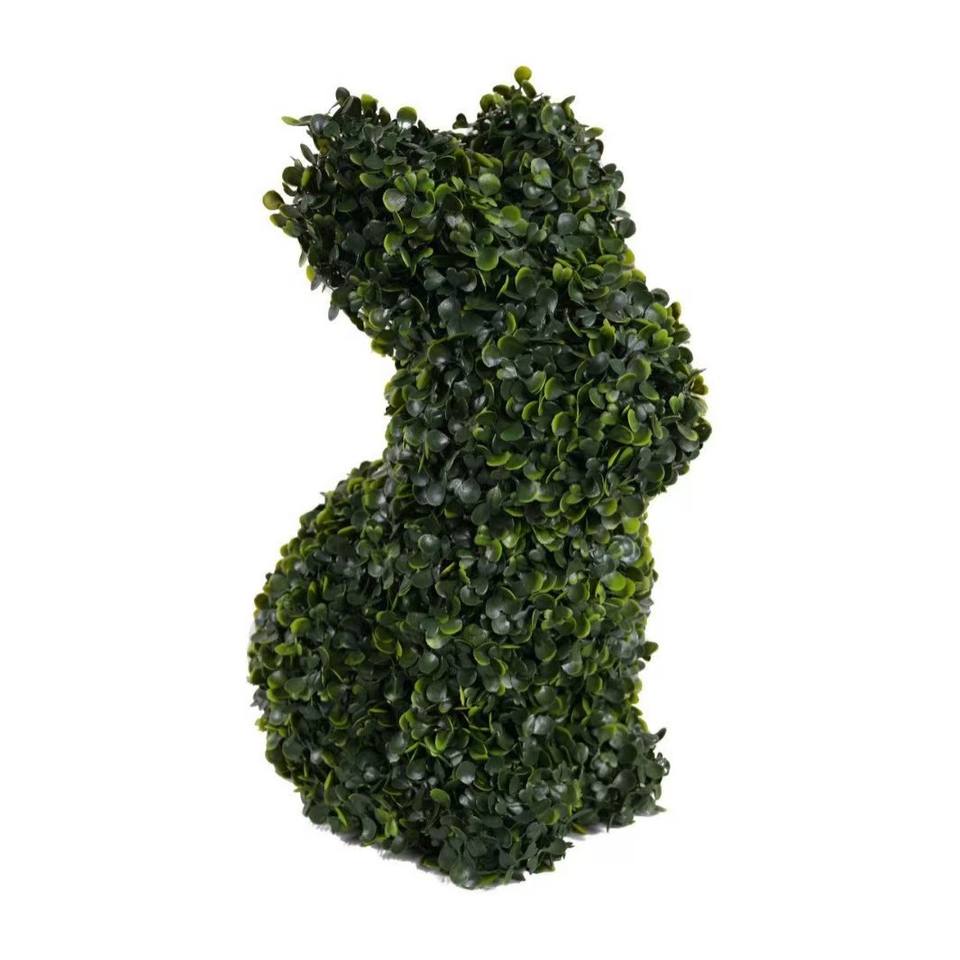 Artificial Boxwood Bunny Topiary Perfect for Indoor and Outdoor Garden ...