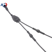 AOHUA Y-PVC-04 Câble répartiteur en Y à 4 broches pour éclairage de serre, étanche IP65, contacts en cuivre pur