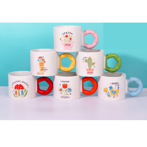 Tasse à café en céramique blanche à sublimation créative, tasse à eau, tasse à café, poignée épaisse, logo <span class=keywords><strong>personnalisé</strong></span>, photo, cadeau amusant pour un <span class=keywords><strong>anniversaire</strong></span> - Product Image 1