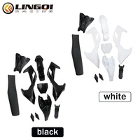 LING QI Kit complet de carénage de moto PP avec siège réservoir de carburant pour Husqvarn 65 Dirt Bike Pit Bike