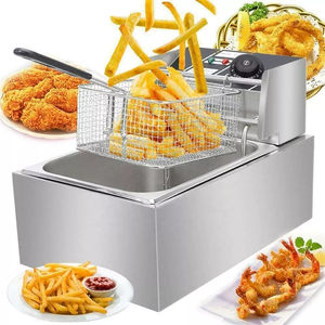 Tianxing Commercial Hotel Restaurant Stainless Steel 6L Fry Machine Countertop Potato <strong>Chip</strong> Single Tank Electric Deep <strong>Fryer</strong> - Product Image 3