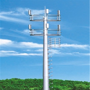 Tự hỗ trợ BTS 4G/5G thép không dây Wifi đài phát thanh ăng-ten Viễn Thông mast cực di động di động tháp nhà sản xuất ống tháp sản phẩm - Product Image 6
