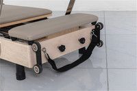 Máquina Profesional de Pilates Reformer Plegable de Madera de Arce para Yoga