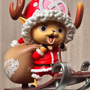 <span class=keywords><strong>Figurines</strong></span> de Noël Tony Tony Chopper en position de traîneau, articles d'anime de haute qualité, décorations de bureau, jouets tendance, cadeau - Product Image 4
