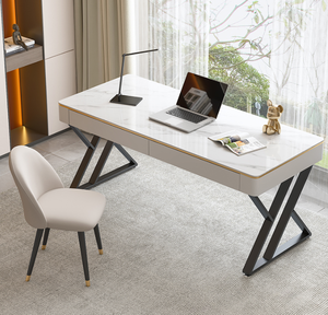 Bureau et chaise en ardoise de luxe léger, bureau simple et moderne - Product Image 3