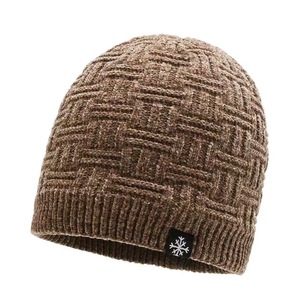 Ski Cap Knitted Beanie Red <b>Warm</b> Wool <b>Hat</b> With Snowflake Label Keep <b>Warm</b> Winter Outdoor Use - Product Image 2