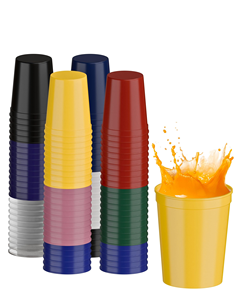 100 gobelets en plastique promotionnels avec logo, 8 oz, 10 oz, 16 oz, 20 oz, 32 oz, gobelets de fête en plastique incassables - Product Image 1