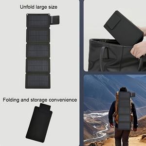 Vente directe d'usine Panneau <span class=keywords><strong>solaire</strong></span> pliable monocristallin en silicium portable 15W <span class=keywords><strong>Chargeur</strong></span> de téléphone portable USB pour le camping - Product Image 5