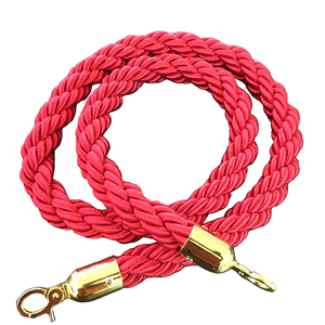 1.5 M 트위스트 스탠션 로프 배리어 포스트 군중 제어 대기열 디바이더 포스트 스탠드 스냅 후크와 트위스트 로프 - Product Image 1