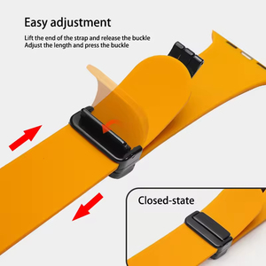 Bracelets de montre en silicone magnétique colorés personnalisés pour toutes les séries de montres 38/40/41/42/44/45/49 mm, imperméables et respirants - Product Image 5