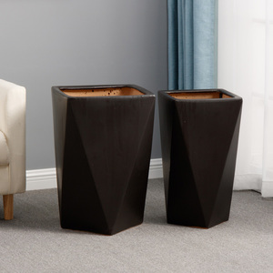 Pots de fleurs décoratifs d'intérieur pour jardin à domicile, pots en céramique bon marché, pots en céramique émaillés de grande taille - Product Image 3