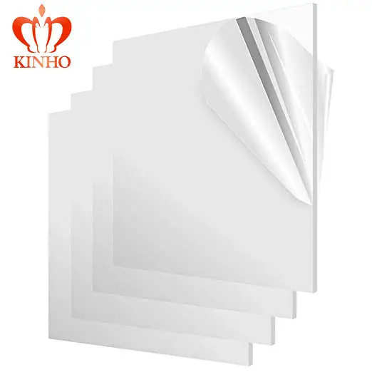 KINHO Acrylic Sheet Clear Plastic Acrílico fundido para Sinais e decoração Imprimir Logotipo moldado placa acrílica