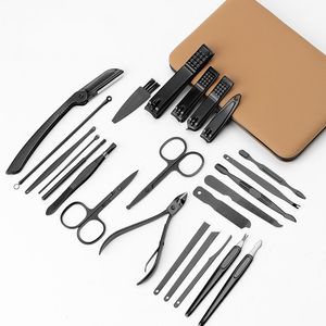 Multi Purpose <b>Manicure</b> Kit Stainless Steel Nail Clipper Scissors Tweezers Cuticle Pusher Grooming Tools <b>For</b> Women <b>Men</b> - Product Image 5