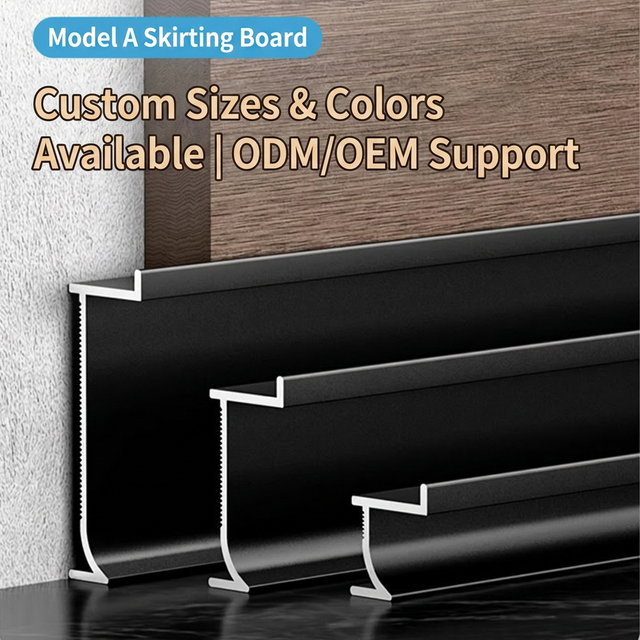 For 18mm Wall Panel Invisible Embedded Baseboard Ultra-narrow Recessed Aluminum Skirting Board Modern Simple Floor Trim