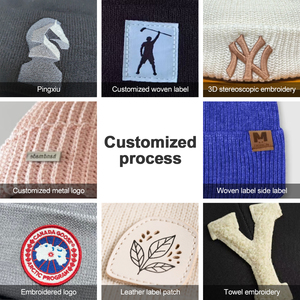 100% Acryl Gestrickte Mütze Warme Schlichte Wintermütze - Product Image 3