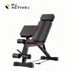 PINJIAN Panca per Pesi Regolabile e Pieghevole con Telaio in Acciaio, Design Sicuro e Durevole, Multifunzione per Sollevamento Pesi - Product Image 1