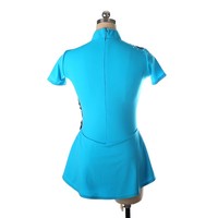 Robe de danse de patinage artistique sur glace pour filles Performance Wear Costume chinois Mulan pour la compétition Strass Spandex Robe latine