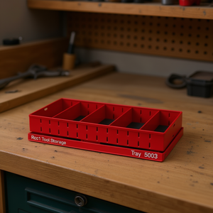 Plateau de rangement d'outils Rcc1 5003, organisateur en métal rouge pour utilisation dans un armoire de travail - Product Image 3