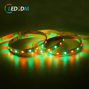 Tira de iluminación LED direccionable, cinta de 60LEDs/M ws2812b/sk6812, Blanco/blanco cálido/RGB/RGBW 4 en 1 DC5V, IP20/67