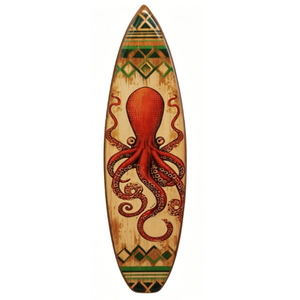 Imán de nevera de recuerdo de Tahití, Polinesia Francesa, con diseño de logotipo personalizado, regalo de <span class=keywords><strong>viaje</strong></span>, de madera MDF, para playa y surf. - Product Image 3