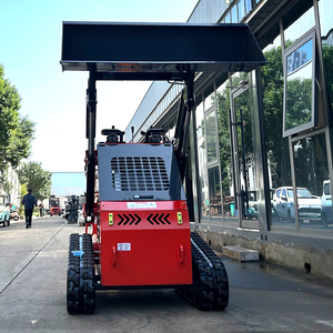 Goedkope 500Kg 1000Kg <span class=keywords><strong>Skid</strong></span> Stuur Dieselladers Mini <span class=keywords><strong>Skid</strong></span> Stuurlader Epa Motor Laders Met Grasmaaier - Product Image 1
