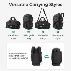 Sac de sport tactique pour hommes 33L Sac de voyage avec compartiment à chaussures Sac à dos tactique avec porte-bouteille d'eau de 40 oz - Product Image 3