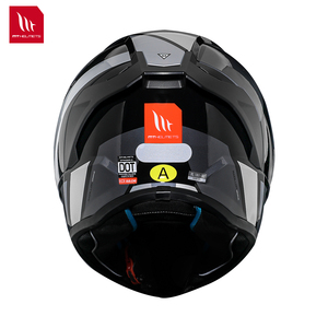 หมวกกันน็อคมอเตอร์ไซค์ MT Helmets รุ่น STINGER 2 หมวกกันน็อคแบบเต็มใบ ดีไซน์กราฟิกสีดำ  พร้อมแผ่นบังแดดใส ได้รับมาตรฐาน ECE  ระบบปลดเร็ว - Product Image 5