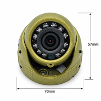 Caméra de dôme de voiture, caméra avant 1080P, vision nocturne, OEM ODM, utilisation universelle pour flotte, résistance aux vibrations, structure compacte, routes accidentées