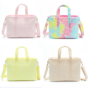 Borsa a Mano Grande Capacità in <span class=keywords><strong>Pelliccia</strong></span> Rosa Baby, Lilla, Giallo Lilla, Arcobaleno, Leggera per Donne, Borsa a Tracolla in Spugna - Product Image 2