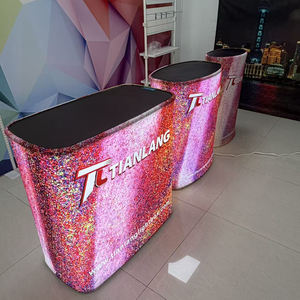 Mesa plegable con iluminación LED para stand de feria comercial - Product Image 5