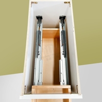 Armoires de cuisine de taille standard américaine 15 po x 34,5 po x 24 po avec tiroirs, amélioration de la maison, armoire en bois à base, prête à assembler