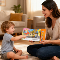 Livre d'histoires audio personnalisé pour enfants, avec fonction de lecture par pression, contenu de page personnalisé, son, jouet éducatif pour l'apprentissage précoce