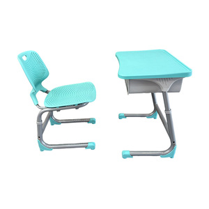 Foshan Mingzhong Furniture School <b>Desk</b> And Chair Set K18 Height Adjustable Plastic Modern Minimalist Style For Schools - Product Image 1
