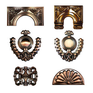 Mai Huan – Accessoires de décoration modernes et durables en acier inoxydable 304 pour portes et fenêtres intérieures, motif colonne romaine, lot complet - Product Image 1