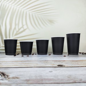 Bicchieri da Caffè Monouso a Doppia Parete, Ecologici, Biodegradabili, Riciclabili, in Carta per Alimenti, in Polpa di Legno Vergine, Isolati per Bevande Calde - Product Image 3