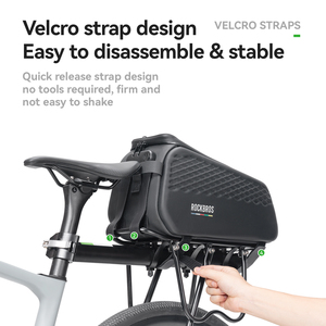 <span class=keywords><strong>Sacoche</strong></span> de vélo ROCKBROS ROAD to SKY SERIES <span class=keywords><strong>pour</strong></span> porte-bagages arrière avec feu arrière et cadenas à combinaison <span class=keywords><strong>pour</strong></span> VTT et vélos de route - Product Image 3