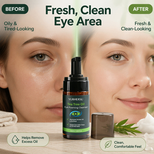 Espuma hidratante y calmante para el contorno de ojos con aceite de árbol de té natural, extracto de pepino y aceite de coco para el cuidado de la piel en casa (venta al por mayor) - Product Image 5