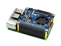 Waveshare Power Over Ethernet HAT (B) pour Raspberry Pi 3B+/4B et réseau PoE 802.3af avec écran OLED