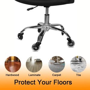 Heavy Duty Office Chair <span class=keywords><strong>Caster</strong></span> Wheels Rodízios transparentes premium para móveis - Product Image 6