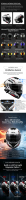 Casque de moto intégral modulaire noir DFG HX-517 en ABS avec éclairage LED, double visière, fermeture rapide, toutes saisons, homologué DOT
