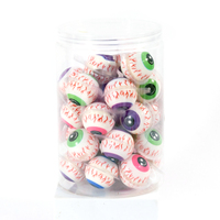 Halal gecertificeerde 10 gram fruitige, meerkleurige gummy ballen snoepgoed, aanpasbare vormen, kerstsnoep met jamvulling