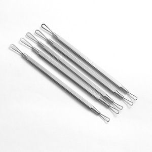 Aguja para acné de doble punta de acero inoxidable, aguja para espinillas, aguja para puntos negros, extractor de acné, removedor de puntos negros - Product Image 3