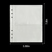 Offre Spéciale – Pochettes de Recharge PP A5 A6 à 6 Anneaux, Pages Transparentes pour Classeur à Feuillets Mobiles, Inserts pour Album de Cartes Photo et Cartes à Collectionner, Logo Personnalisé