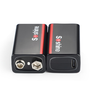 यूएसबी ली आयन 9V कम आत्म निर्वहन बैटरी 4 एल ई डी के साथ 4-साल शेल्फ जीवन: 7.4V 500mAh <span class=keywords><strong>2</strong></span> गिनती (1 के पैक) - Product Image 5