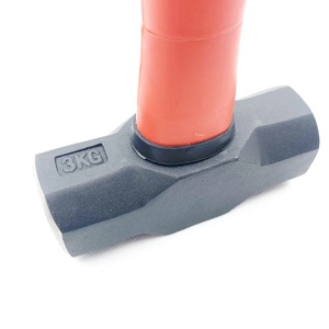 Maillet octogonal professionnel en acier forgé <span class=keywords><strong>de</strong></span> 3 kg (6,6 lb), outil <span class=keywords><strong>de</strong></span> démolition robuste avec manche en fibre <span class=keywords><strong>de</strong></span> verre pour la construction - Product Image 5